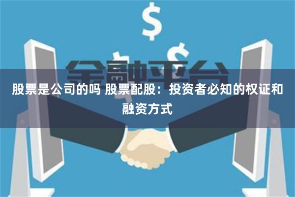 股票是公司的吗 股票配股：投资者必知的权证和融资方式